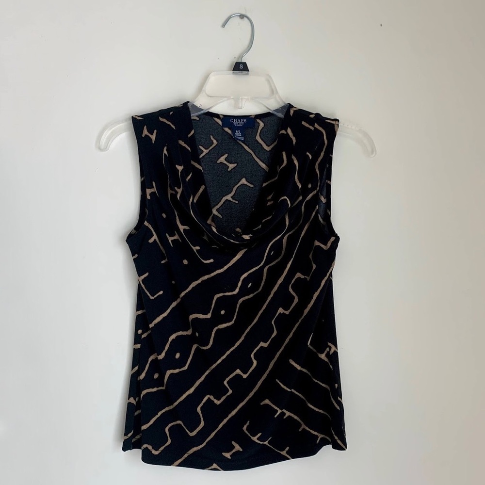 Cowl Neck Short Sleeve Blouse